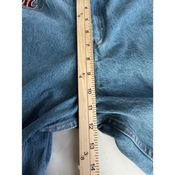 RCCSKATE Mens Denim Jeans Size XS Baggy Wide Leg Y2K Skate Pants Streetwear - Picture 9 of 12